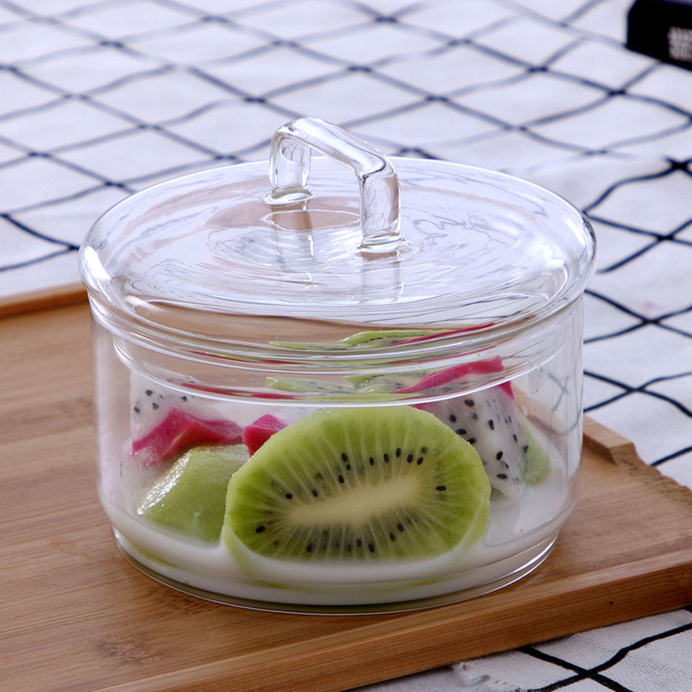 Food Storage For Refrigerator - 1Set Clear Glass Storage Bowl Salad