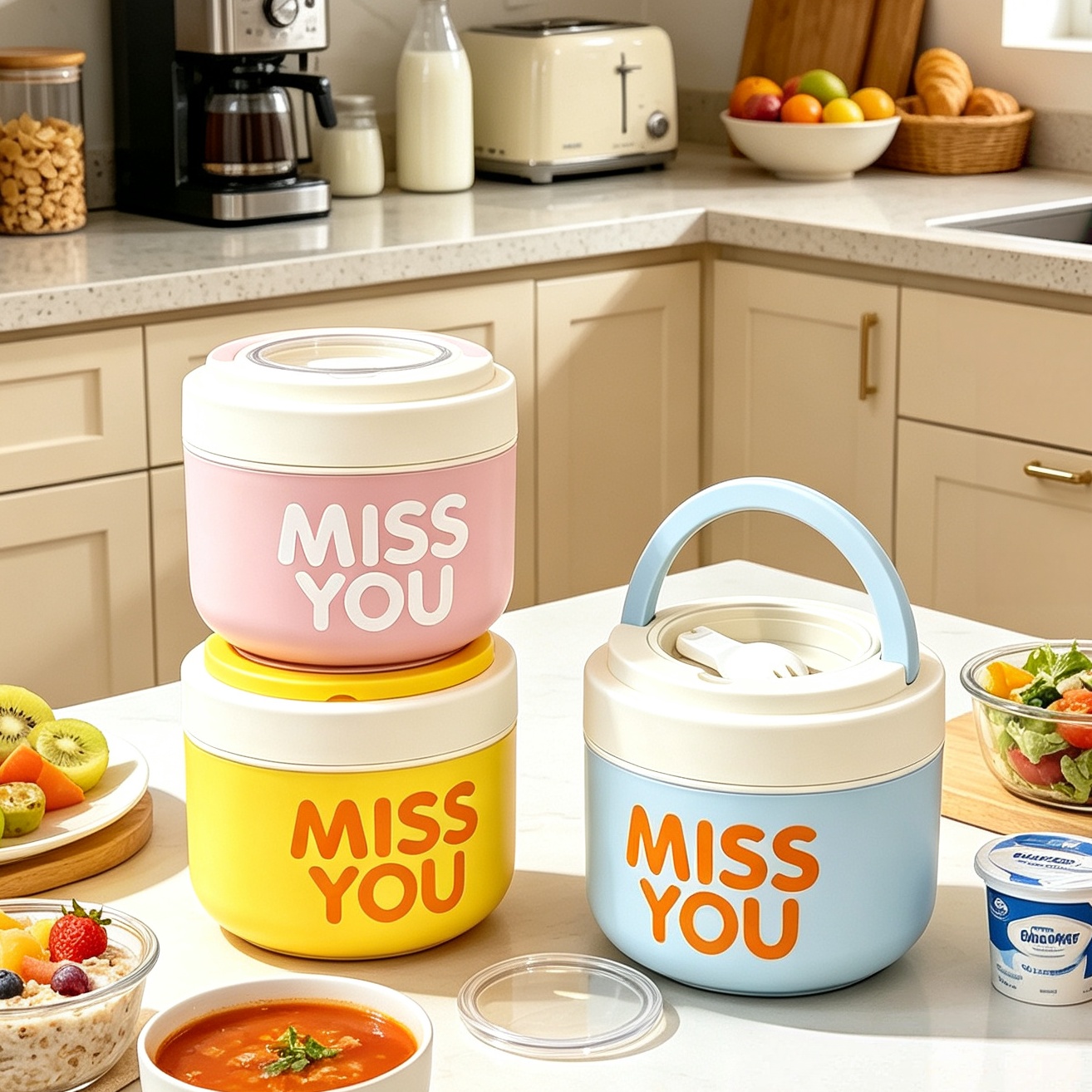 Food Storage Box Stainless Steel - 304 Stainless Steel Insulated Breakfast Cup,