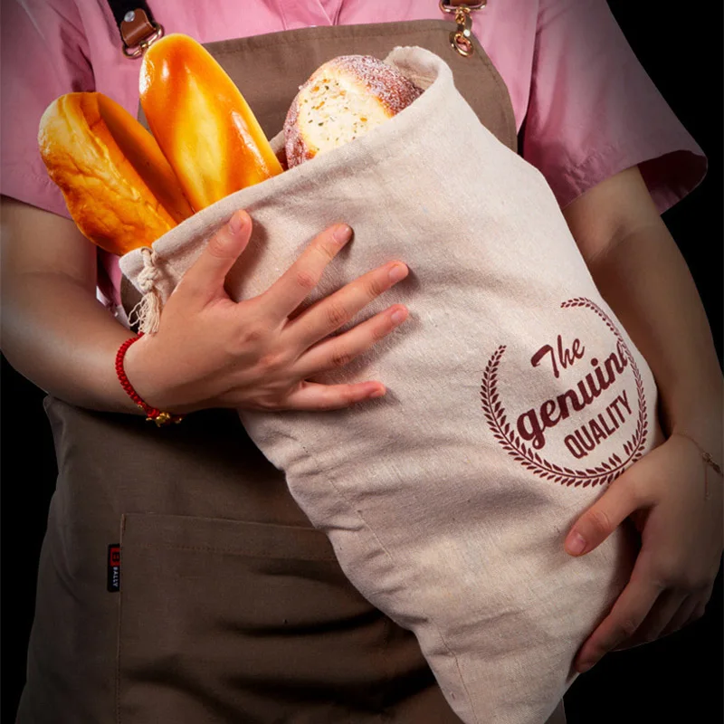 Food Storage Reusable Bags - Linen Bread Bag Reusable Bags For