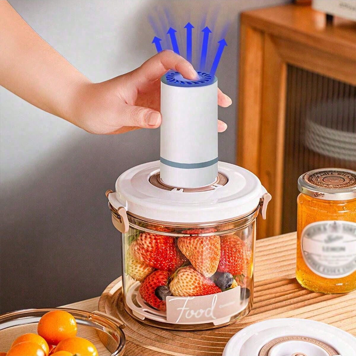 Food Storage For Refrigerator - 1 Kitchen Food Grade Vacuum Sealed