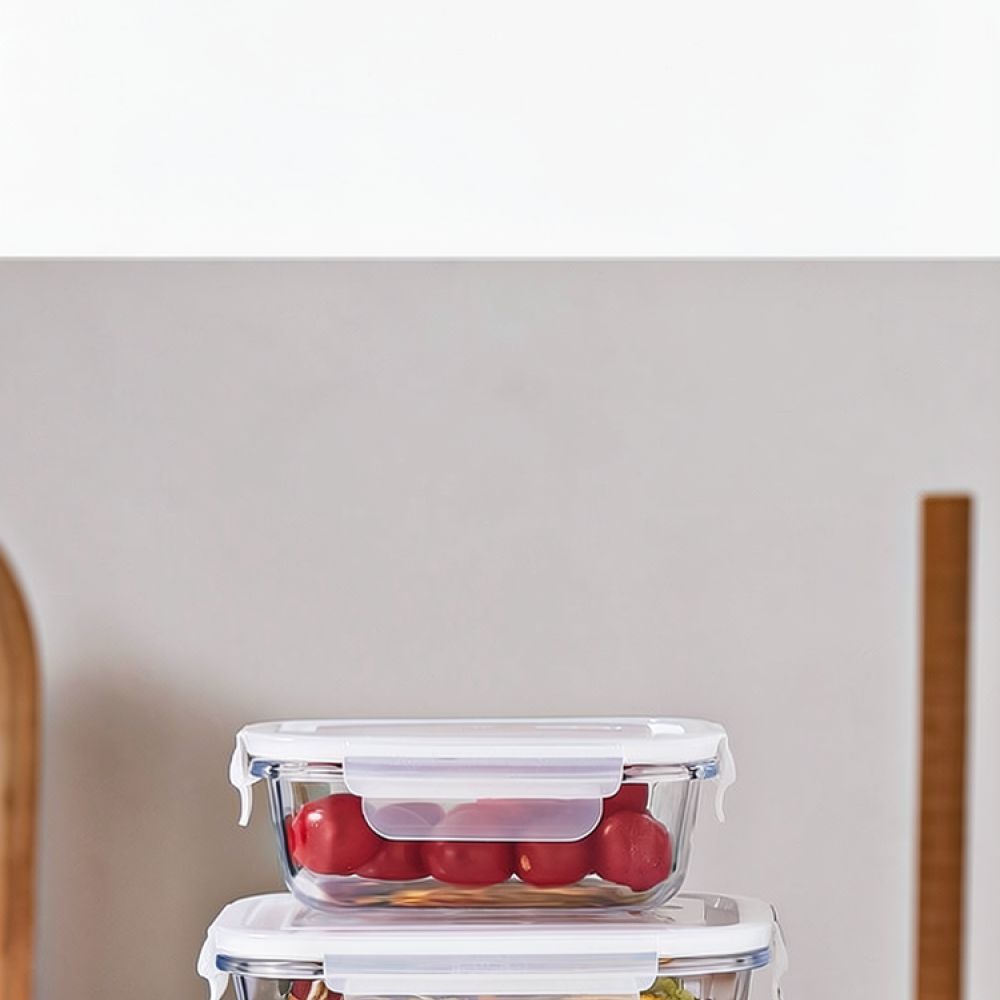 Food Storage Glass Box - Microwave Safe Glass Bento Lunch Box