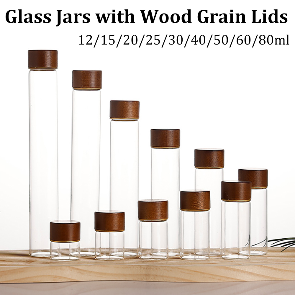 Food Storage Glass Box - Glass Spice Jars Seasoning Containers Small