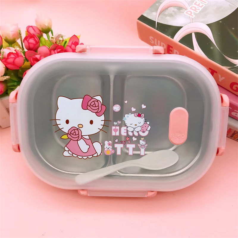 Sanrio's new Hello Kitty cute  - Food Storage Box Stainless Steel recension och pris