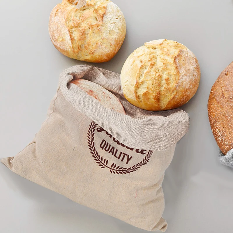 Linen Bread Bag Reusable Bags  - Food Storage Reusable Bags recension och pris