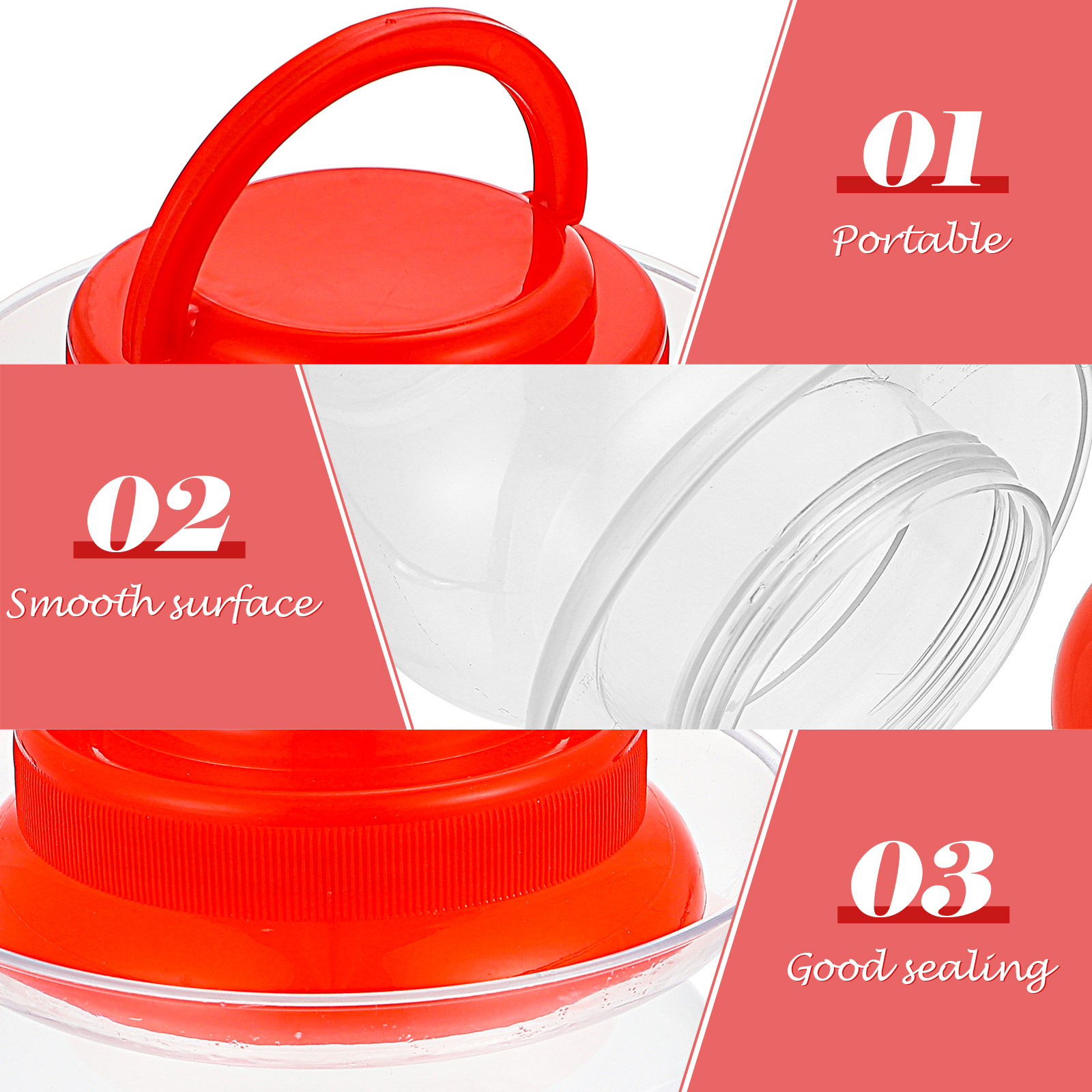 2Pcs Pickle Jar Household Plas - Food Storage Plastic Container recension och pris