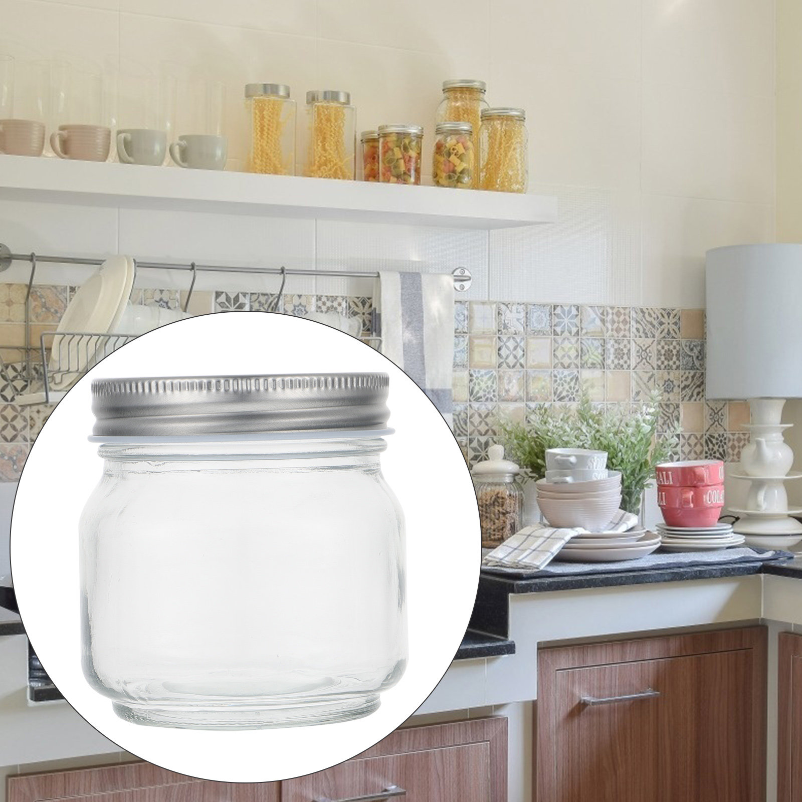 6Pcs Mason Glass Jar Set Thick - Food Storage Glass Jar recension och pris