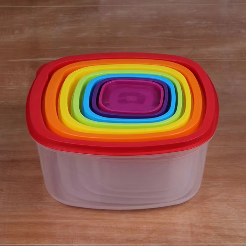 Rainbow 7pcs Food Container Pl - Food Storage Plastic Container recension och pris