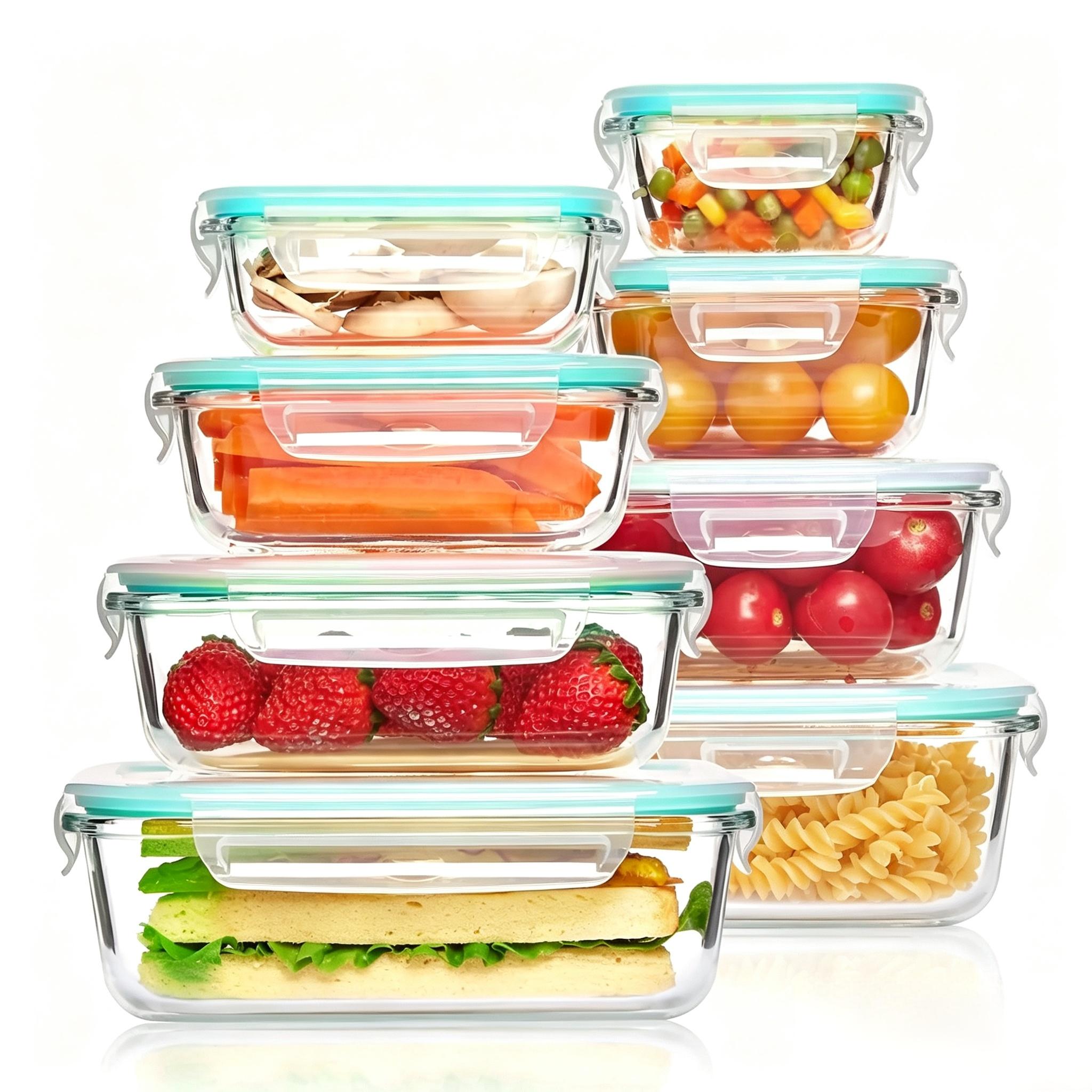 Portable Glass Kitchen Food Co - Food Storage Glass Box recension och pris