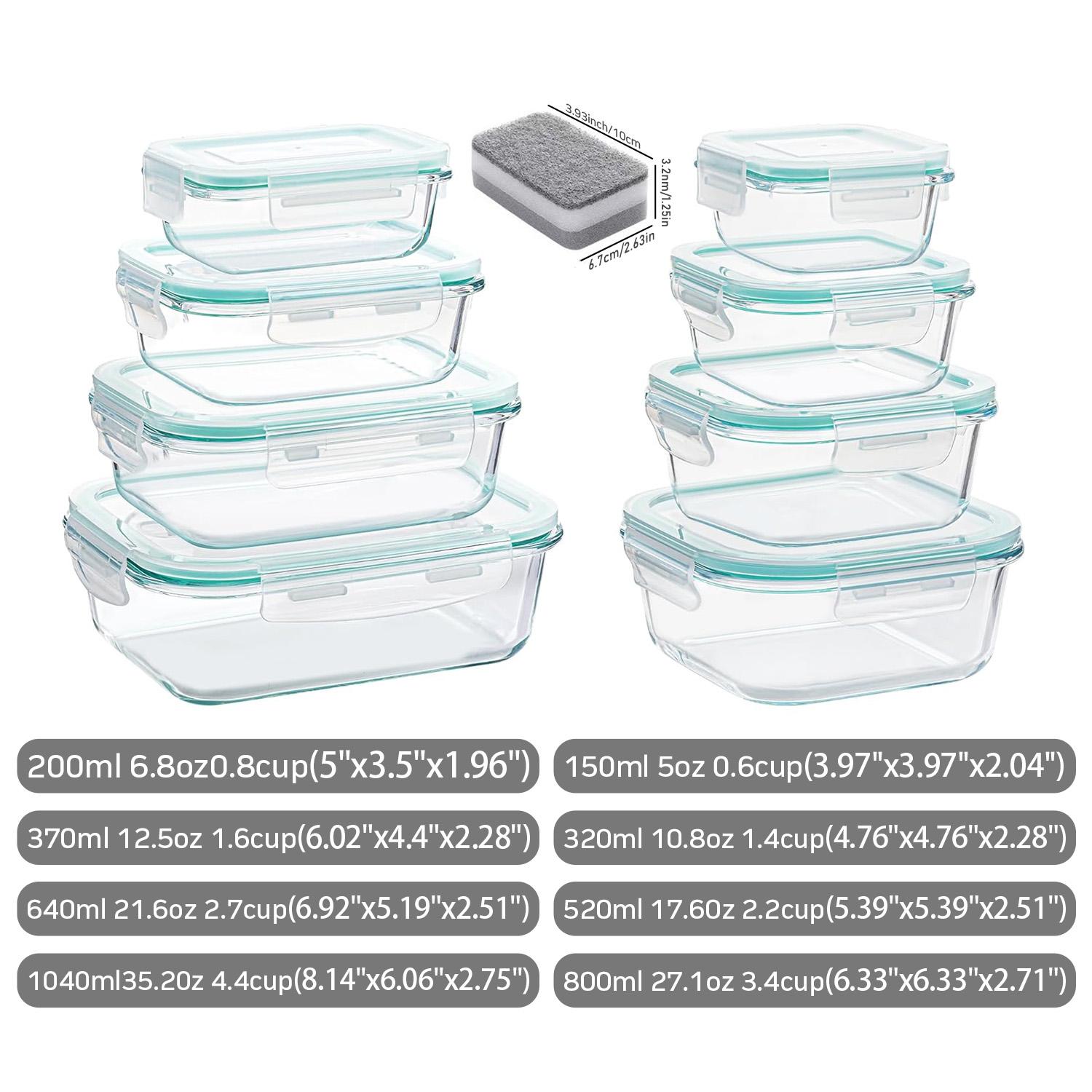 Portable Glass Kitchen Food Co - Food Storage Glass Box recension och pris