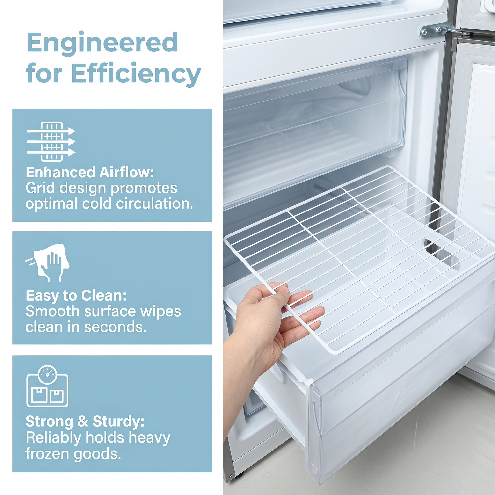 Wire Metal Refrigerator Divide - Food Storage For Refrigerator recension och pris