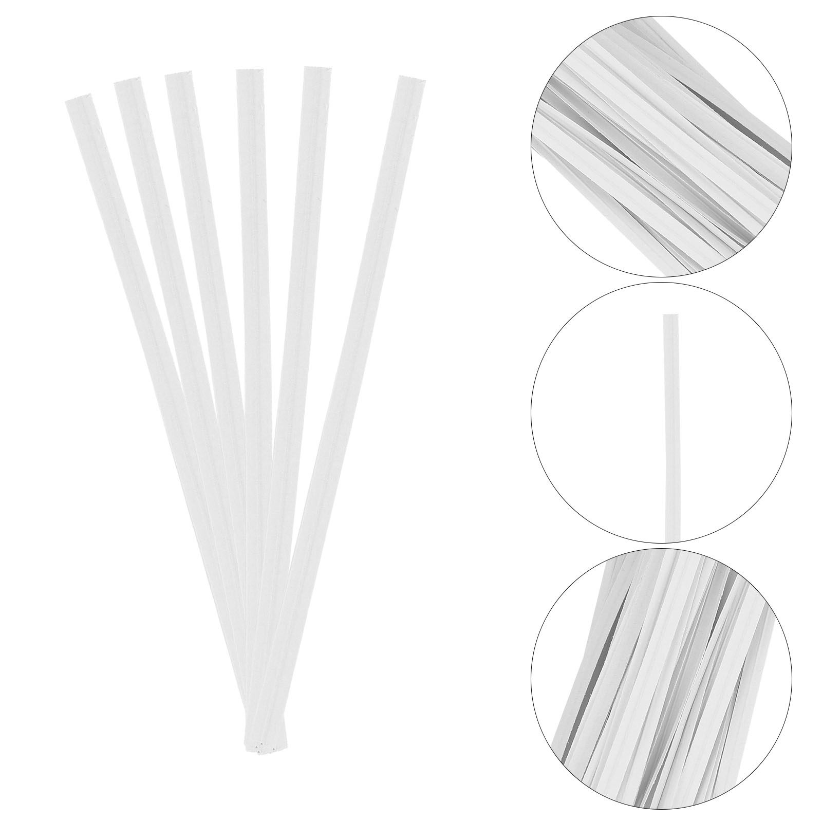 White Paper Twist Ties 1000 Pa - Food Storage Reusable Bags recension och pris