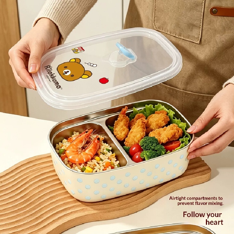 Original Rilakkuma Kiiroitori  - Food Storage Box Stainless Steel recension och pris