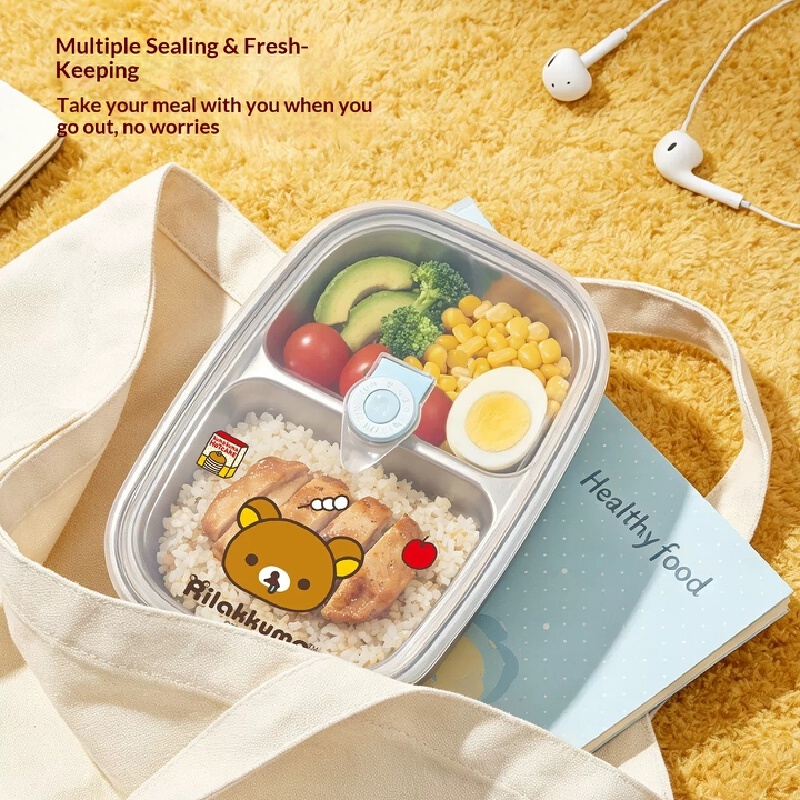 Original Rilakkuma Kiiroitori  - Food Storage Box Stainless Steel recension och pris