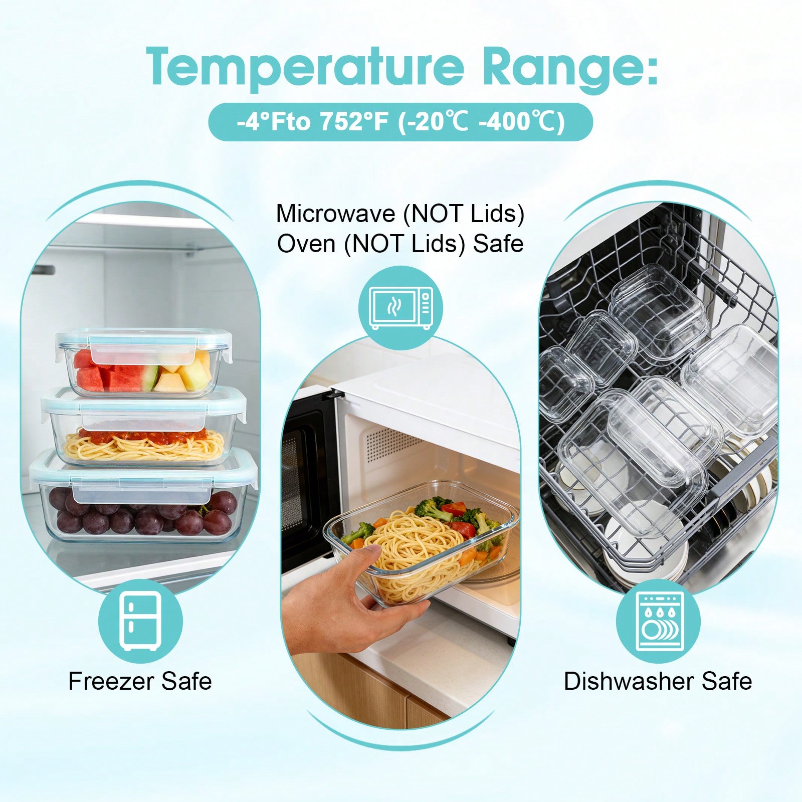 16Sealed Glass Food Storage Co - Food Storage Glass Box recension och pris