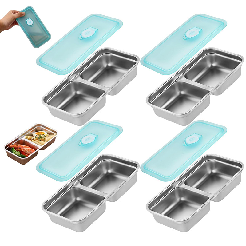 Portable Stainless Steel Fresh - Food Storage Box Stainless Steel recension och pris