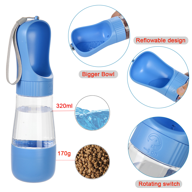 Portable Dog Water Bottle With - Food Storage Glass Box recension och pris