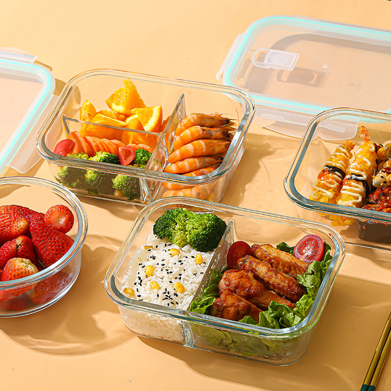 Glass Fresh-Keeping Box high B - Food Storage Glass Box recension och pris