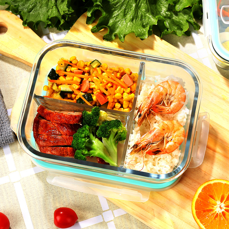 Glass Fresh-Keeping Box high B - Food Storage Glass Box recension och pris