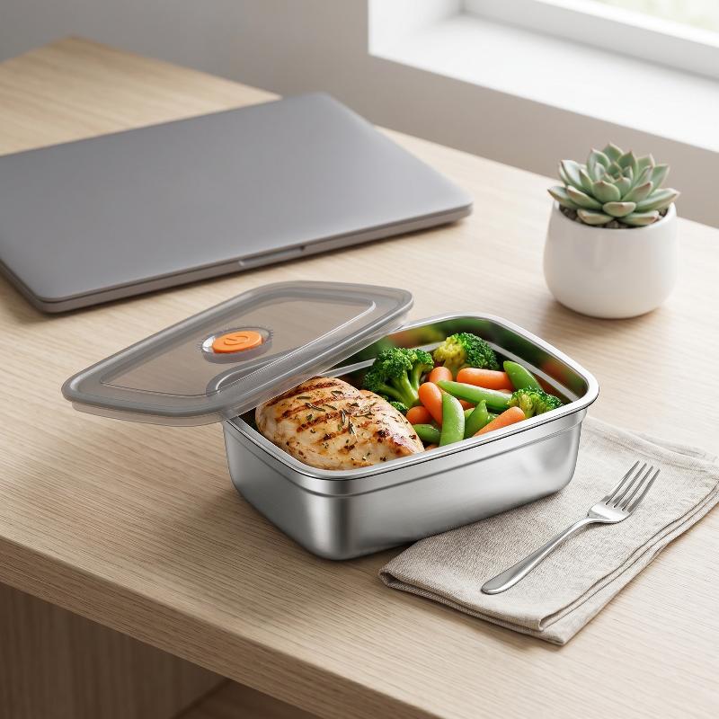 Stainless Steel Camping Lunch  - Food Storage Box Stainless Steel recension och pris