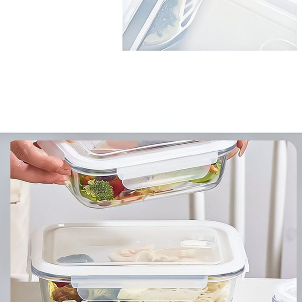 Microwave Safe Glass Bento Lun - Food Storage Glass Box recension och pris