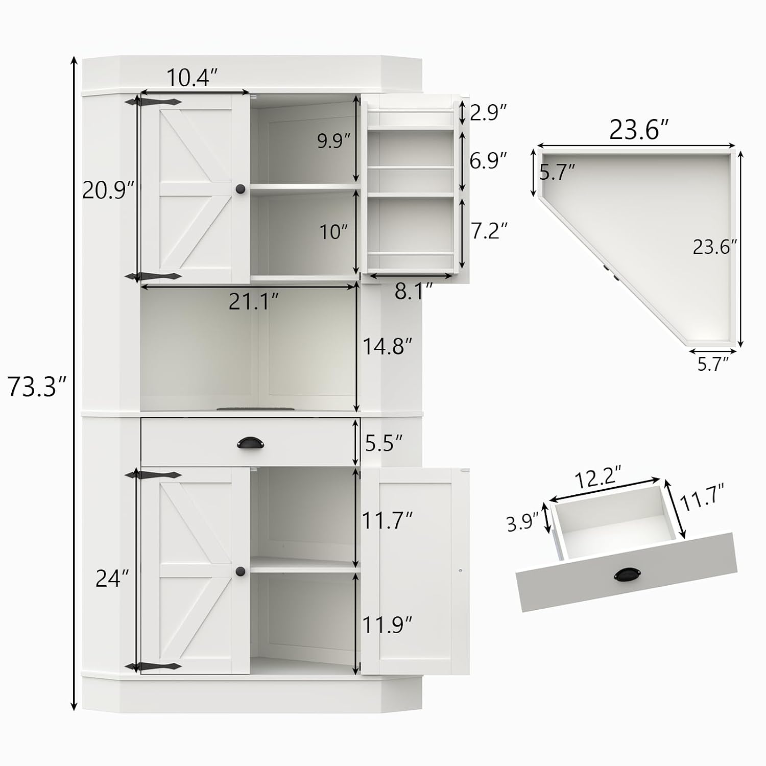 Freestanding Kitchen Storage C - Food Storage Kitchen Cabinet recension och pris