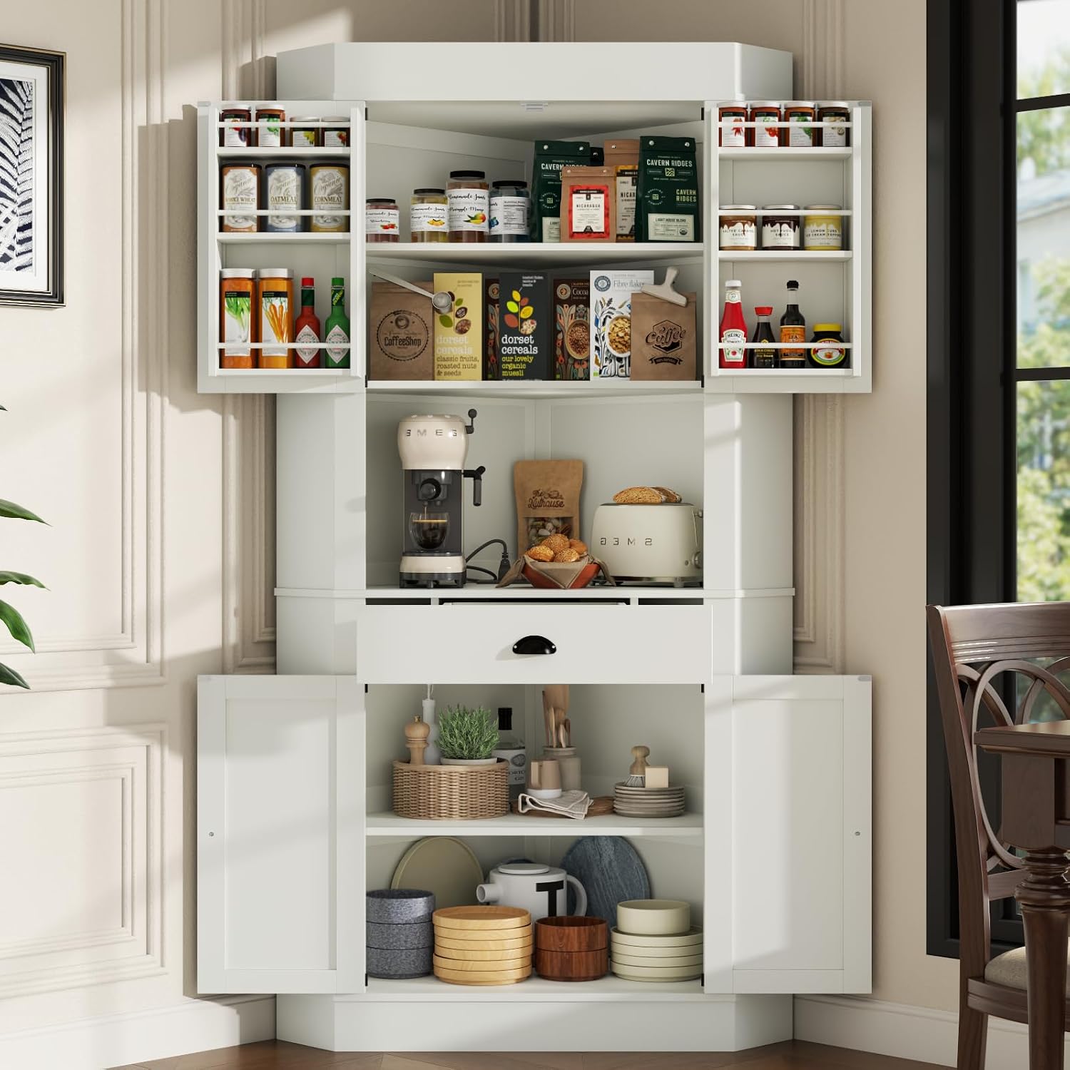 Freestanding Kitchen Storage C - Food Storage Kitchen Cabinet recension och pris
