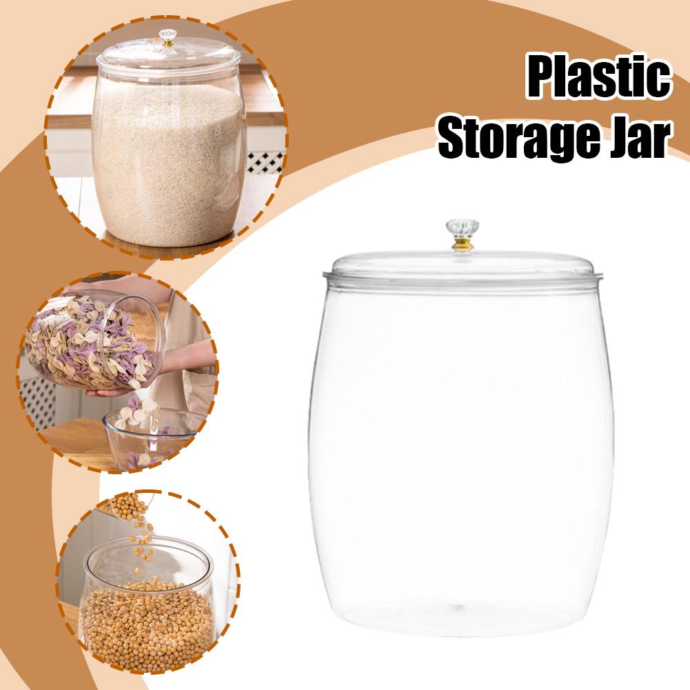 Large Transparent Plastic Seal - Food Storage Plastic Container recension och pris