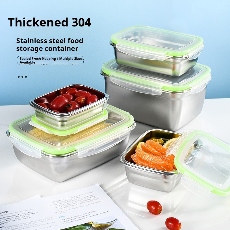 304 Stainless Steel Lunch Box  - Food Storage Box Stainless Steel recension och pris