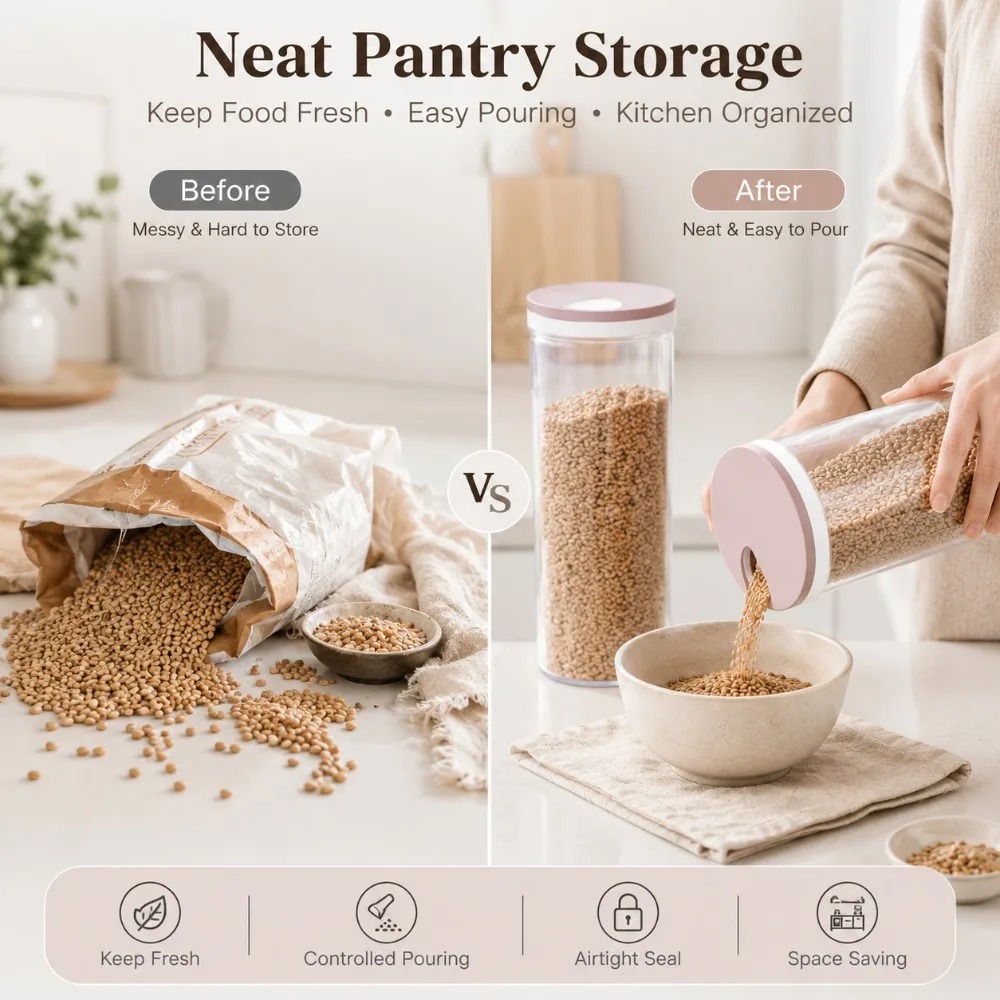 Airtight Noodle Storage Box 1  - Food Storage Kitchen Cabinet recension och pris