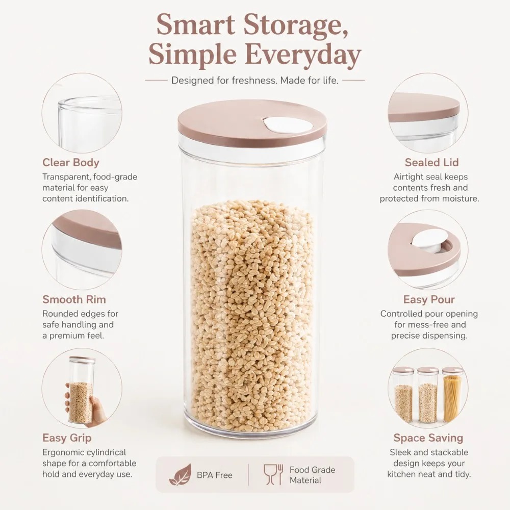 Airtight Noodle Storage Box 1  - Food Storage Kitchen Cabinet recension och pris
