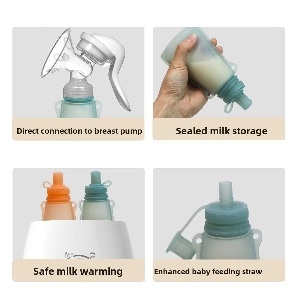 BPA Free Food Pouch Refillable - Food Storage Silicone Bags recension och pris