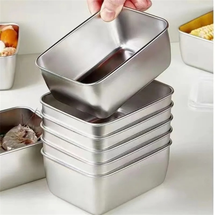 1/3/5pcs Stainless Steel Food  - Food Storage Box Stainless Steel recension och pris