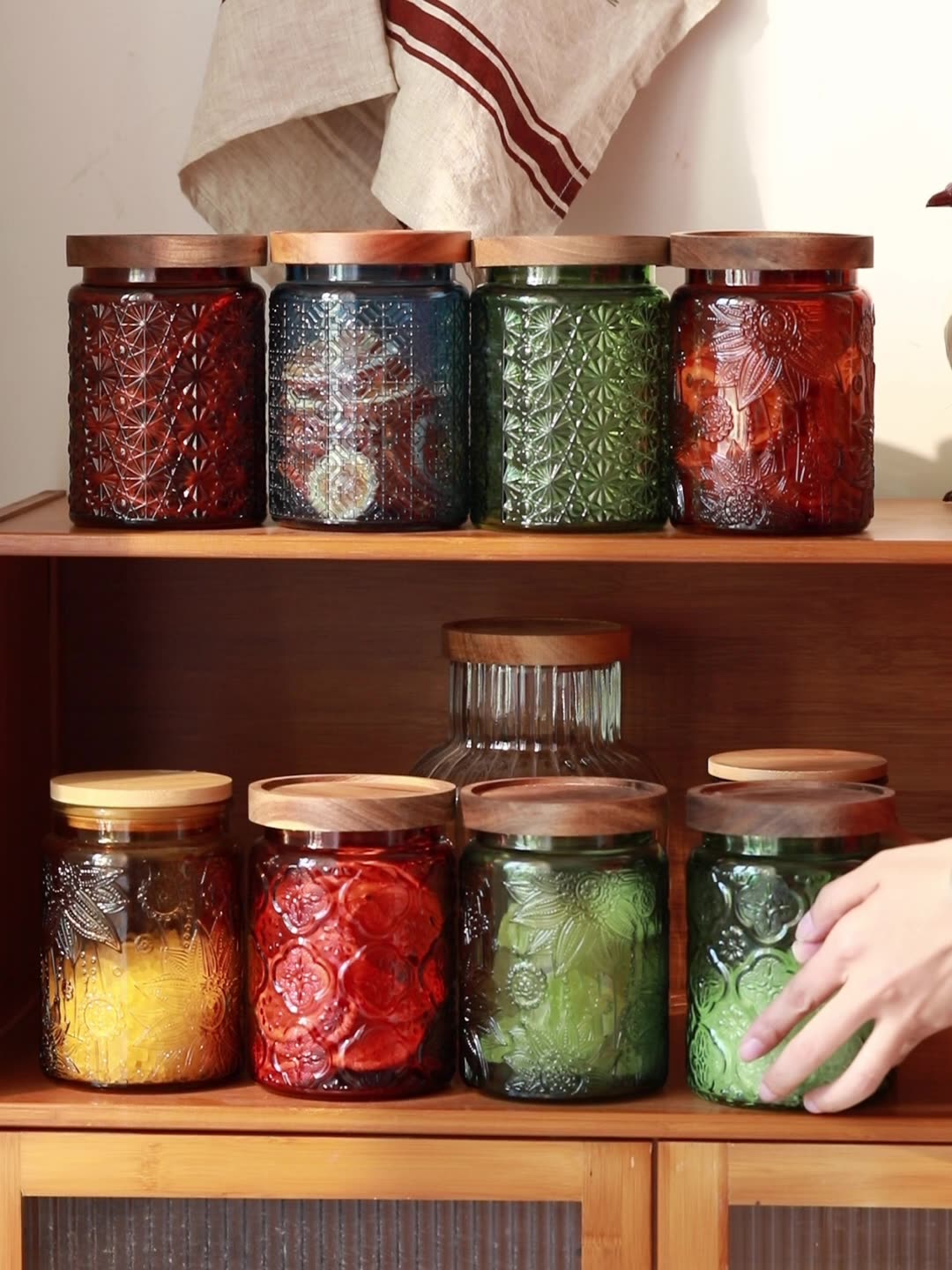 Vintage Glass Kitchen Storage  - Food Storage Glass Jar recension och pris