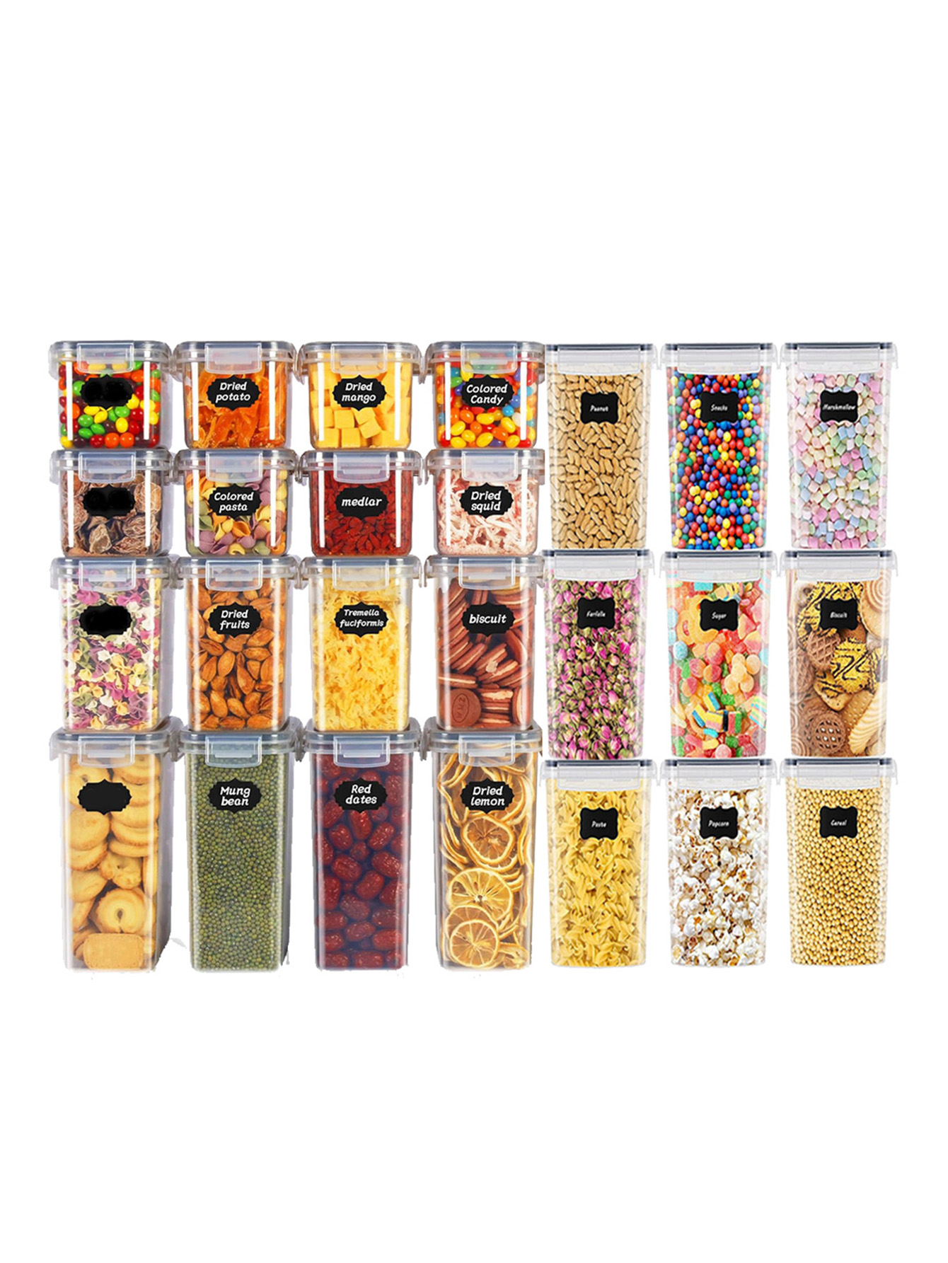 48pcs, Sealed Food Storage Con - Food Storage Plastic Container recension och pris