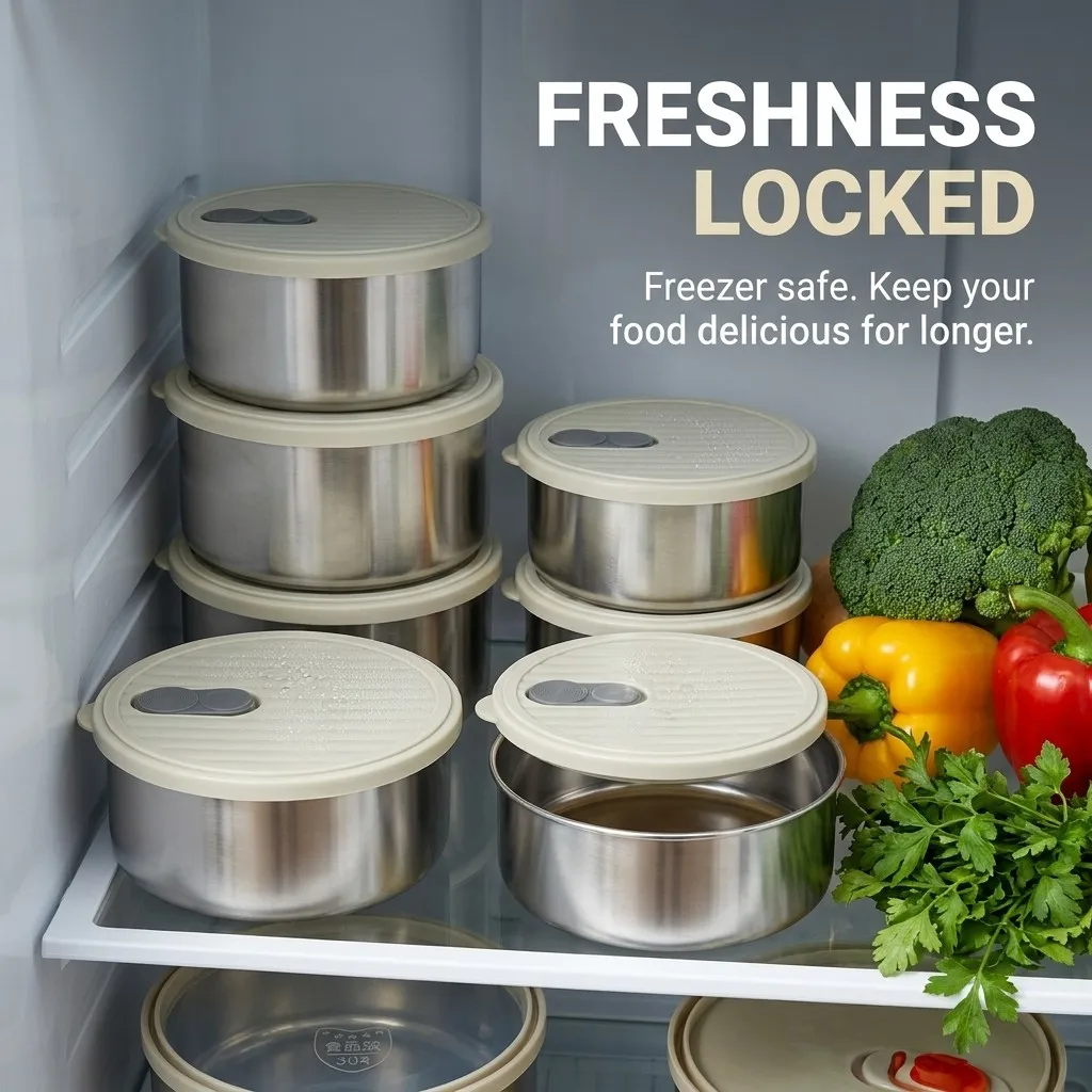 Food Storage Container 304 Sta - Food Storage Box Stainless Steel recension och pris