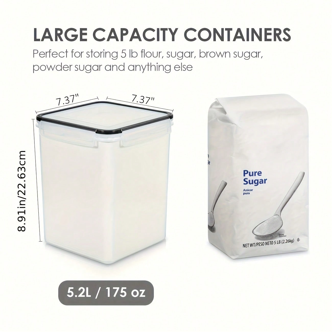 4PCS Large Food Storage Contai - Food Storage Glass Box recension och pris