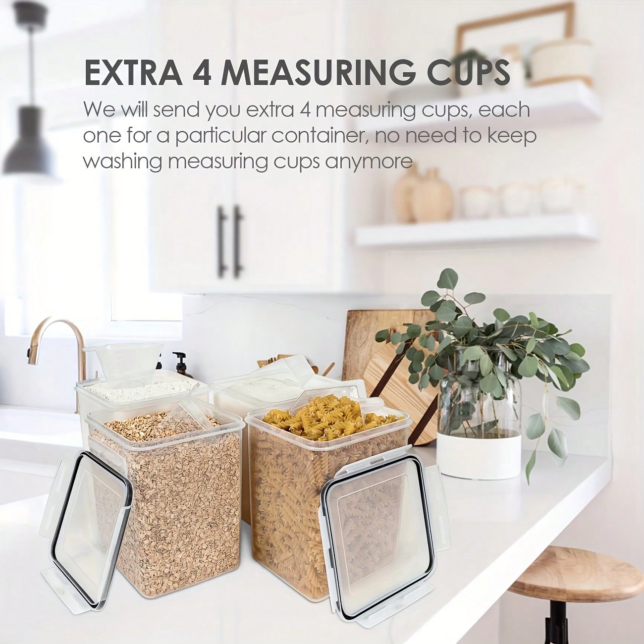 4PCS Large Food Storage Contai - Food Storage Glass Box recension och pris